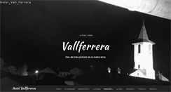 Desktop Screenshot of hotelvallferrera.com