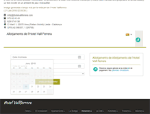 Tablet Screenshot of hotelvallferrera.com